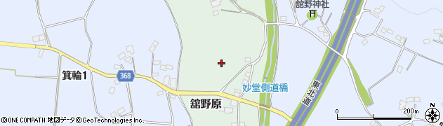 福島県二本松市舘野原周辺の地図
