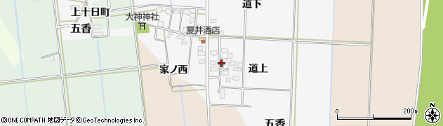 福島県会津坂下町（河沼郡）五香（道上）周辺の地図