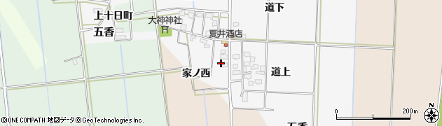 福島県会津坂下町（河沼郡）五香（家ノ西）周辺の地図