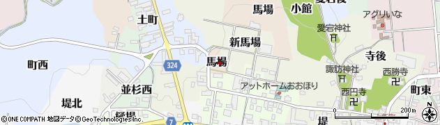 福島県耶麻郡猪苗代町馬場周辺の地図