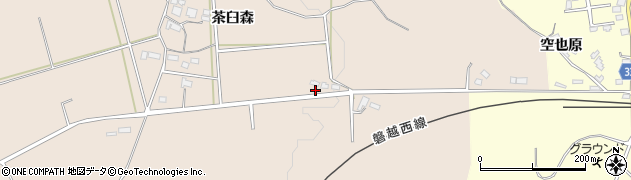 福島県会津若松市河東町広野（浮世段）周辺の地図