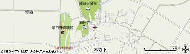 福島県磐梯町（耶麻郡）磐梯（本寺上）周辺の地図