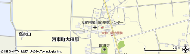 福島県会津若松市河東町大田原周辺の地図