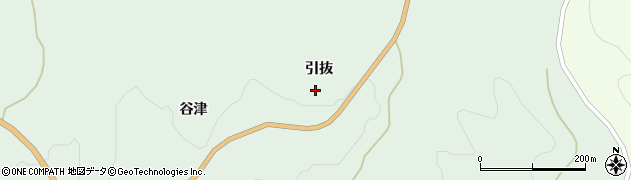 福島県浪江町（双葉郡）津島（引抜）周辺の地図
