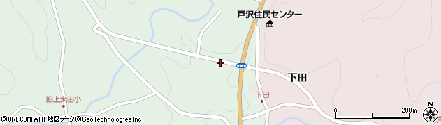 福島県二本松市太田下田周辺の地図
