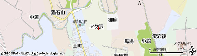 福島県猪苗代町（耶麻郡）ヱケ沢周辺の地図