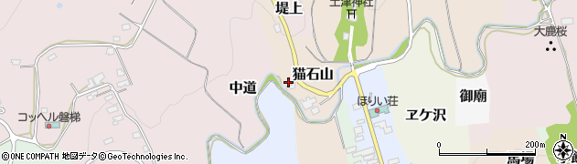 福島県猪苗代町（耶麻郡）猫石山周辺の地図
