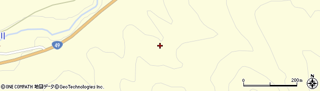 福島県西会津町（耶麻郡）睦合（上鳥毛甲）周辺の地図