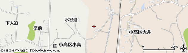 福島県南相馬市小高区大井（岩迫）周辺の地図