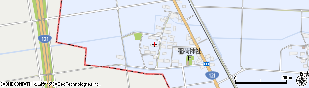 福島県会津若松市河東町福島（西屋敷）周辺の地図