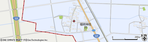 福島県会津若松市河東町福島（西屋敷乙）周辺の地図