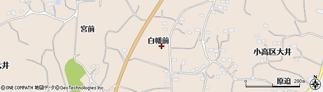 福島県南相馬市小高区大井（白幡前）周辺の地図