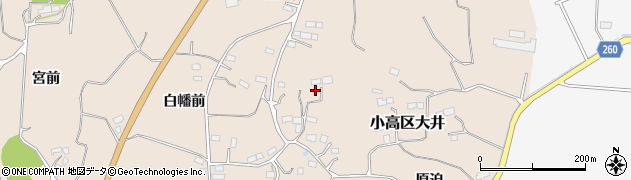 福島県南相馬市小高区大井周辺の地図