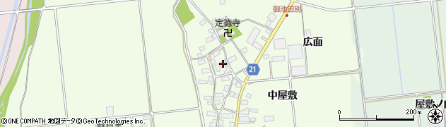 福島県会津坂下町（河沼郡）中泉（中屋敷）周辺の地図