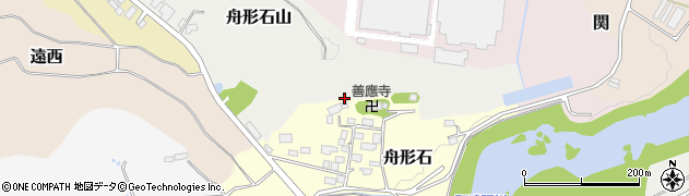福島県二本松市舟形石周辺の地図