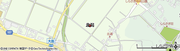 新潟県三条市北潟周辺の地図