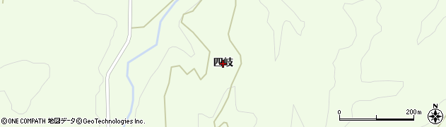 福島県西会津町（耶麻郡）野沢（四岐）周辺の地図