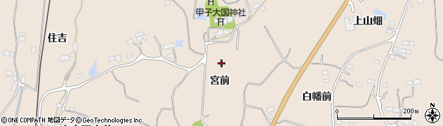 福島県南相馬市小高区大井宮前周辺の地図