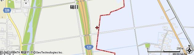 福島県湯川村（河沼郡）笈川（北沖）周辺の地図