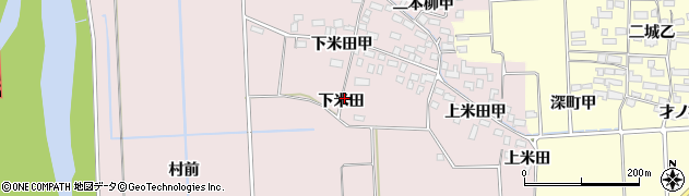 福島県湯川村（河沼郡）堂畑（下米田）周辺の地図