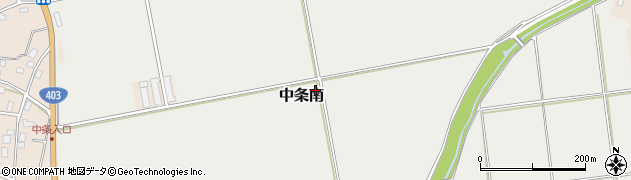 新潟県長岡市中条南周辺の地図