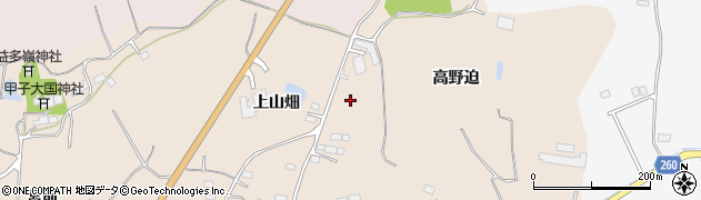 福島県南相馬市小高区大井（下山畑）周辺の地図