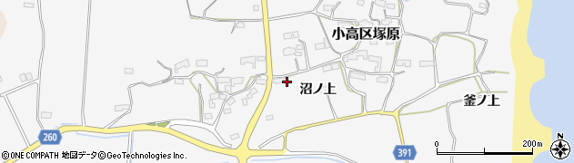 福島県南相馬市小高区塚原沼ノ上周辺の地図