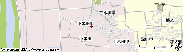 福島県湯川村（河沼郡）堂畑（下米田甲）周辺の地図