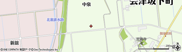 福島県河沼郡会津坂下町中泉周辺の地図