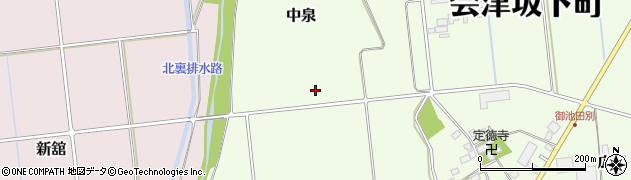 福島県会津坂下町（河沼郡）中泉周辺の地図