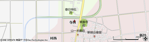 福島県河沼郡会津坂下町新舘寺西周辺の地図