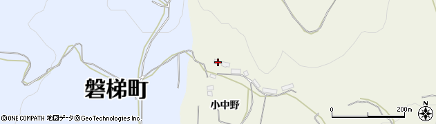 福島県磐梯町（耶麻郡）磐梯（小中野）周辺の地図