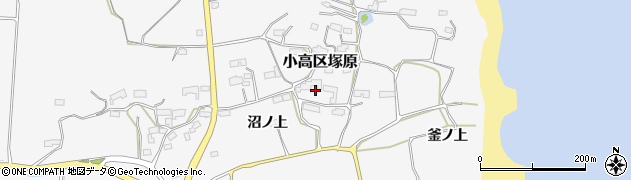 福島県南相馬市小高区塚原（諏訪前）周辺の地図