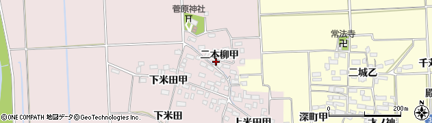 福島県湯川村（河沼郡）堂畑（二本柳甲）周辺の地図