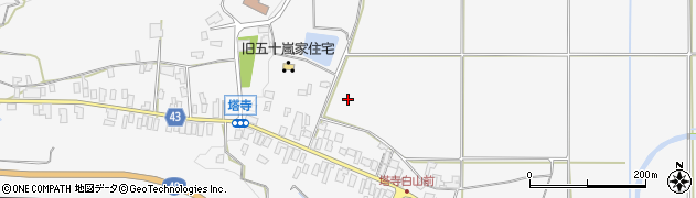 福島県会津坂下町（河沼郡）塔寺（町浦）周辺の地図
