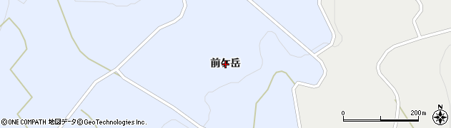 福島県大玉村（安達郡）玉井（前ケ岳）周辺の地図