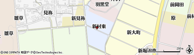 福島県猪苗代町（耶麻郡）新村東周辺の地図