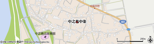 新潟県長岡市中之島中条周辺の地図