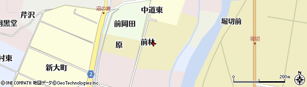 福島県猪苗代町（耶麻郡）前林周辺の地図