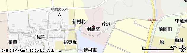 福島県耶麻郡猪苗代町羽黒堂周辺の地図