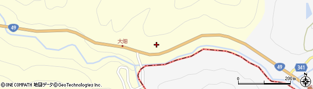 福島県西会津町（耶麻郡）睦合（大畑甲）周辺の地図