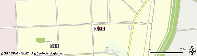 福島県湯川村（河沼郡）三川（下扇田）周辺の地図