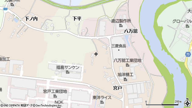 〒964-0811 福島県二本松市宮戸の地図