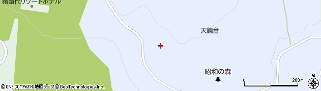 福島県猪苗代町（耶麻郡）天鏡台周辺の地図