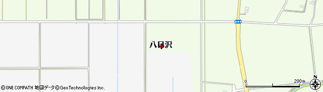 福島県河沼郡会津坂下町八日沢周辺の地図