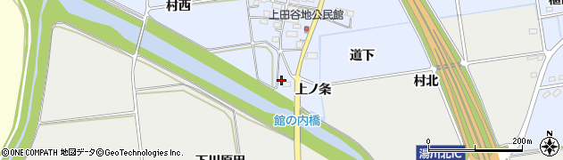 福島県湯川村（河沼郡）湊（上ノ条丁）周辺の地図