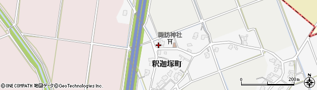 新潟県見附市釈迦塚町周辺の地図