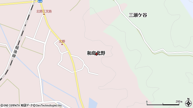〒949-4503 新潟県長岡市和島北野の地図