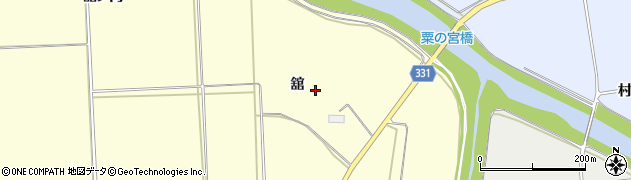 福島県湯川村（河沼郡）三川（舘）周辺の地図