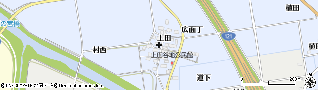 福島県湯川村（河沼郡）湊（上田）周辺の地図